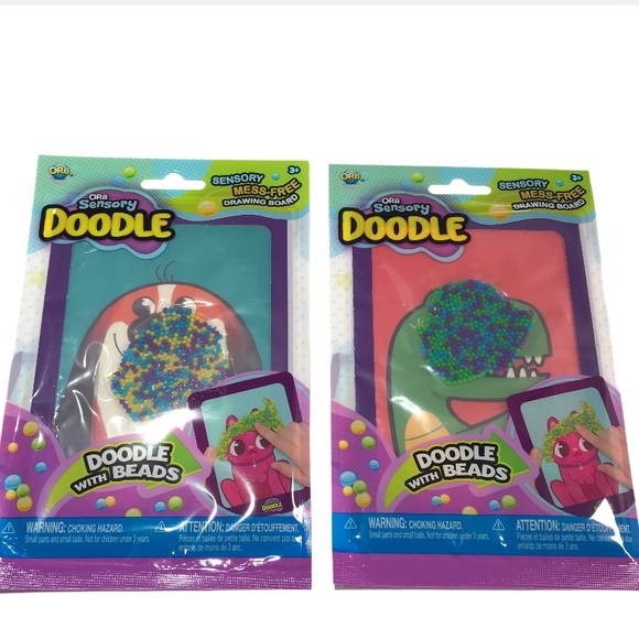 Orb Sensory Mini Doodle Drawing Boards Dinosaur & Dog New In Packaging - Picture 1 of 12